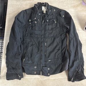 Vintage Diesel Jacket Dark Green/Grey Women’s Zip Up Size L